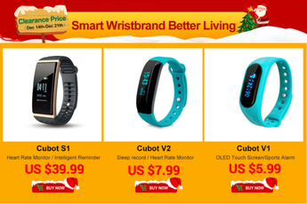 Cubot Smart Band Deals over on AliExpress - Starting at $5.99!