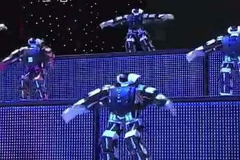 Dancing Robots Perform for Chinese New Year Celebrations