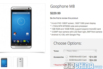 GooPhone jumps the guns with a dual sim HTC M8 clone