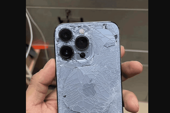 First image of a shattered iPhone 13 Pro appears online