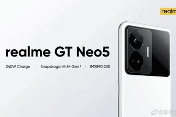 Realme GT Neo 5 to come with SD 8+ Gen 1 and 240W charging