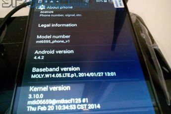 First MT6595 Mediatek phone with 4G LTE and Android 4.4 KitKat spotted at MWC