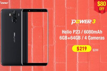 Big battery Ulefone Power 3 and Power 3S sale on Aliexpress