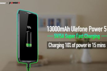 Watch: Ulefone Power 5 with 5V/5A super fast charge, charging 10% of power in 15 mins