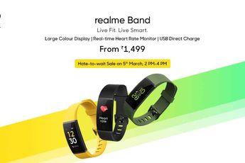 Realme launches its first fitness band in India - Realme Band