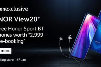 Honor View 20 Pre-Booking to begin from January 15 on Amazon India