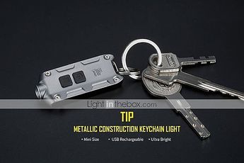 Nitecore TIP LED Light Keychain selling for $17.99 at Lightinthebox