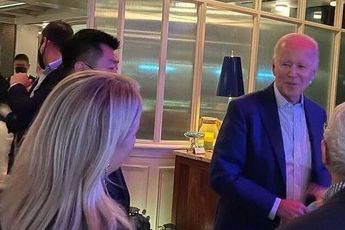 President Joe Biden en zijn vrouw betrapt op het overtreden van de mondkapjesplicht in restaurant