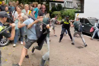 VIDEO: Politie slaat er op los bij onaangekondigde demonstratie Den Haag