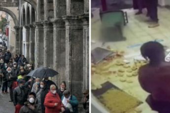 Italianen staan in de rij voor de voedselbedeling – Terwijl illegale immigranten hun eten weggooien