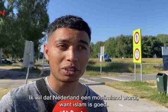 Tunesische Asielzoeker heeft toekomstplannen voor zijn verblijf in Nederland: "Ik wens dat dit een Islamitisch land wordt"