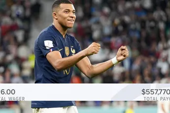 Man kan met inzet van 26 dollar eventjes VIJF TON winnen als Frankrijk het WK wint