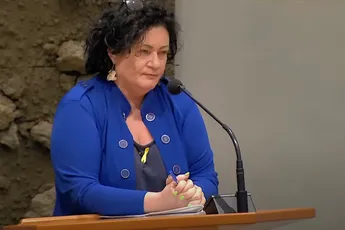 Caroline van der Plas moet overgeven als er een CDA'er aan het woord komt