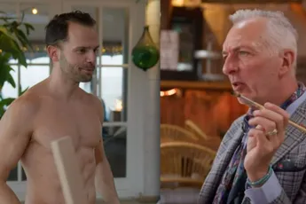 Martien Meiland dwingt model in schilderles om zijn zaakje te onthullen