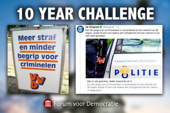 FVD kraakt '10 Year Challenge' VVD: 'Straffen helemaal niet omhoog onder leiding van Rutte'