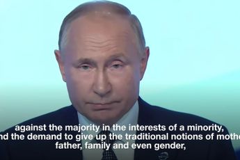 Filmpje! Vladimir Poetin fileert de Woke-gekte: 'Nog erger dan de agitprop van de Bolsjewieken'