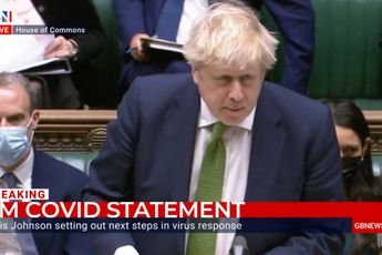 Filmpje! Boris Johnson kondigt de VRIJHEID aan in Engeland: 'Geen verplichte coronapas, geen MONDKAPJES!'