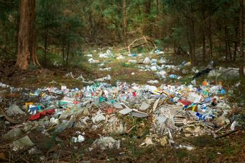 Idioot! Staatsbosbeheer vernaggelt de bossen: verandert wandelpaden in stortplaatsen voor plastic bouwafval