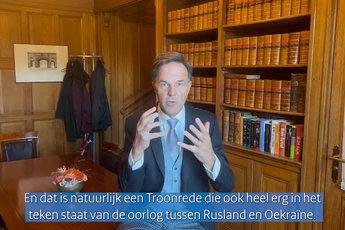 Filmpje! Premier Rutte reageert op Troonrede, schuift alles af op oorlog in Oekraïne