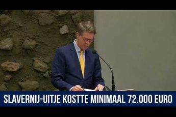 Martin Bosma (PVV) fileert hypocriete slavernij-excuusmiepen: '72.000 voor een trip, maar niet bij slavernijdebat zijn!'