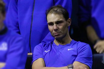 WATCH: Rafael Nadal breaks down in tears next to retiring Roger Federer