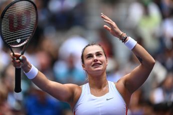 WATCH: "So many double faults, you guys are such a bad team" - Sabalenka jokes