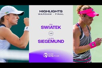 WATCH: Iga Swiatek vs Laura Siegemund - 2023 Poland Open Final Highlights