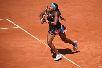 Gauff happy with movement following second round win at Roland Garros