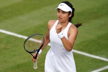 Emma Raducanu wins Wimbledon opener over Van Uytvanck