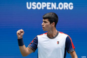 Carlos Alcaraz saves match point to win crazy 5-hour match against Sinner at US Open