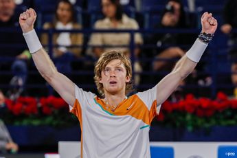 VIDEO: Rublev lashes out at umpire over bad line calls during Medvedev win