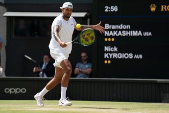 "I need a glass of wine for sure tonight" - Kyrgios after epic five set win over Nakashima at Wimbledon