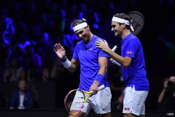 Federer joking about Nadal: "I thought the best double partner was my wife until this guy showed up"