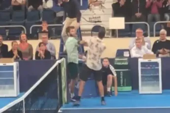 VIDEO: Moutet and Andreev get physical in ugly incident at Orleans Challenger