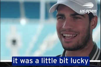 VÍDEO: Brutales imágenes de Alcaraz rememorando su triunfo en el US Open