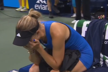 (VIDEO) Wozniacki cries with happiness after defeating Kvitova in second round of US Open