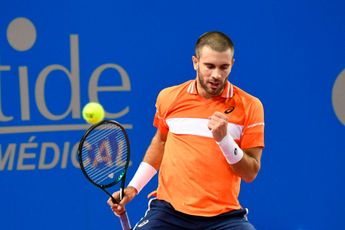 Borna Coric into Open Sud de France Montpellier final as Holger Rune retires with arm injury
