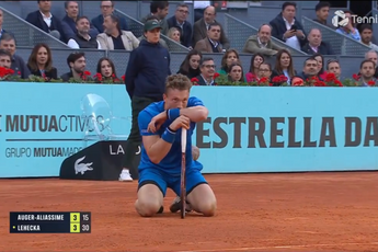 (VÍDEO) Jiri Lehecka se desahoga con su raqueta tras lesionarse en las semifinales del Madrid Open