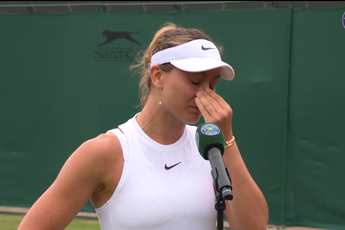 (VÍDEO) Paula Badosa, visiblemente emocionada tras avanzar a octavos de final en Wimbledon luego de haber considerado dejar el tenis