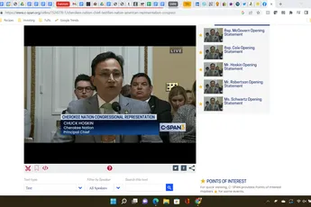 An 1835 treaty granted the Cherokee Nation a place in Congress; 187 years later, the House is considering it