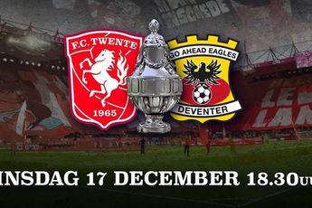 CUPKOORTS: Tweede fase kaartverkoop FC Twente - Go Ahead Eagles dinsdag van start