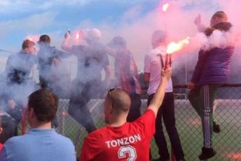FOTO'S: FC Twente met vuurwerk onthaald bij eerste training
