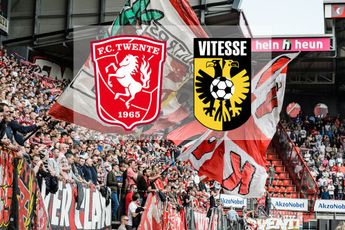 Vitesse door enkele honderden supporters gesteund tegen FC Twente