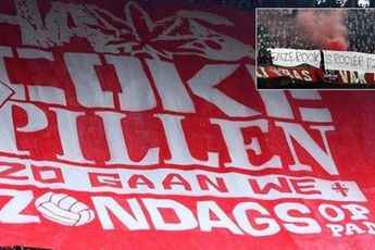 KNVB meet met twee maten, Ajax vrijgesproken na kwetsend spandoek