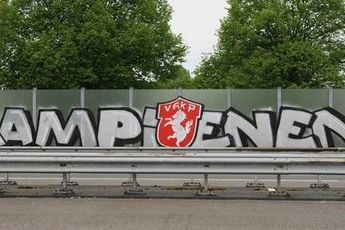 Heracles supporters vernielen kampioensgraffiti FC Twente