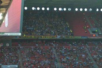 Foto: NAC supporters krijgen koekje van eigen deeg: "Jullie tegen Helmond"