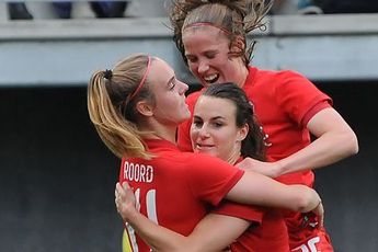 Oranjevrouwen winnen eerste groepswedstrijd door doelpunt Renate Jansen