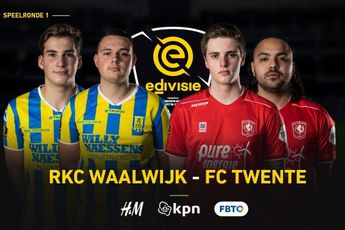 Edivisie: FC Twente pakt punt in knotsgek duel tegen RKC Waalwijk