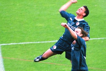 Bekerwinnaars 2001 met All Stars tegen Schalke 04 op Open Dag
