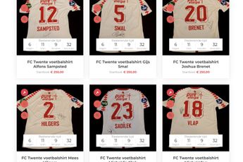 Biedt nu op matchworn Twente-shirts en steun de slachtoffers in Turkije en Syrië